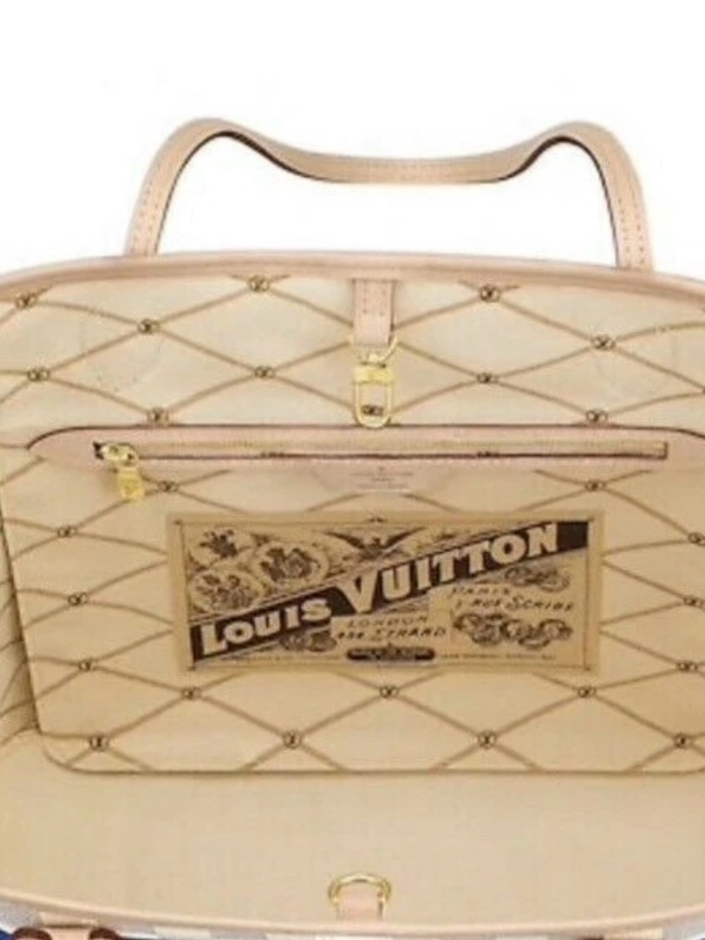 🍒 Louis Vuitton NEVERFULL MM PORTO CERVO Summer Trunks Damier Azur Bag Tote NEW🍒 - Picture 2 of 12